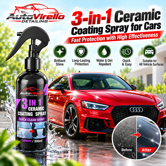AutoVirello™ 3-in-1 Ceramic Coating Spray for Cars – 300ml
